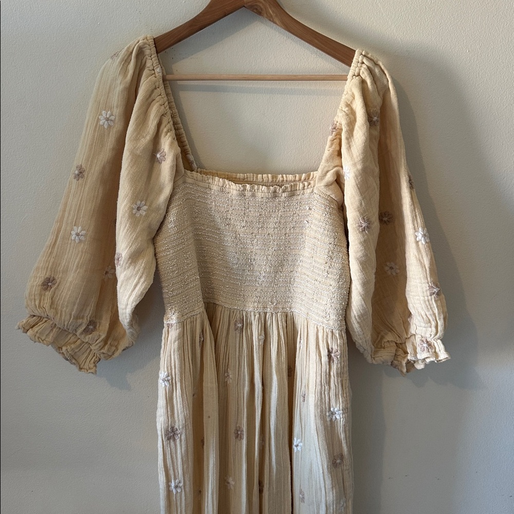 Free People Dahlia Smocked Maxi Dress - Large - Picture 4 of 12